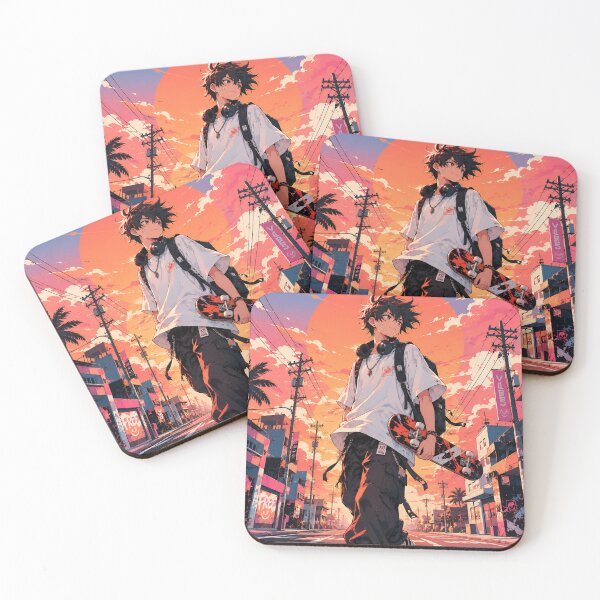 Item preview, Skaters in a luminous sunset designed and sold by Kinnleee.