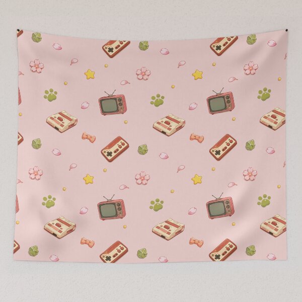 Item preview, Retro Gaming and Vintage Electronics Pattern 6 designed and sold by SimplePoDesign.