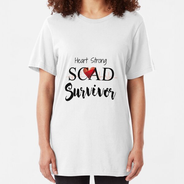 SCAD Heart Survivor Awareness Women Slim Fit T-Shirt