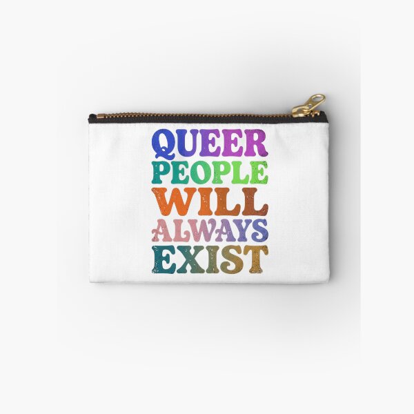 Item preview, Queer People Will Always Exist Retro Typography Pride Art Print and Inspirational LGBTQ designed and sold by raedattia.