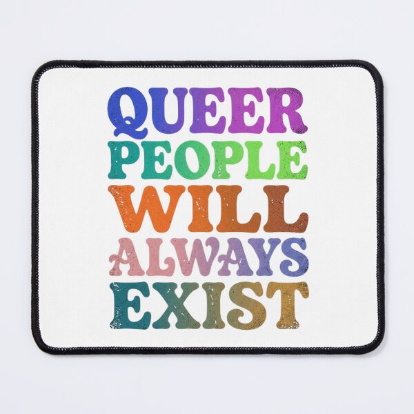 Item preview, Queer People Will Always Exist Retro Typography Pride Art Print and Inspirational LGBTQ designed and sold by raedattia.