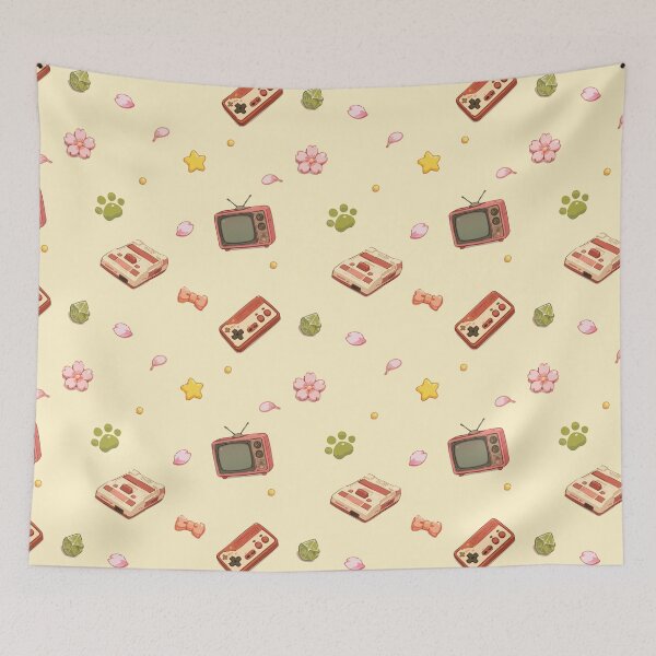 Item preview, Retro Gaming and Vintage Electronics Pattern 7 designed and sold by SimplePoDesign.