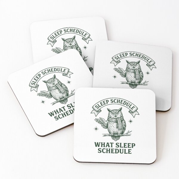 Item preview, Owl Vintage Engraving Sleep Schedule designed and sold by NullSpacePrints.