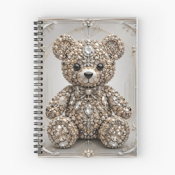 Item preview, Luxury Crystal Teddy Bear in Art Nouveau designed and sold by Adisak-designs.