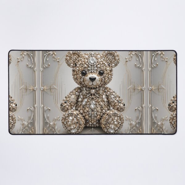Item preview, Luxury Crystal Teddy Bear in Art Nouveau designed and sold by Adisak-designs.