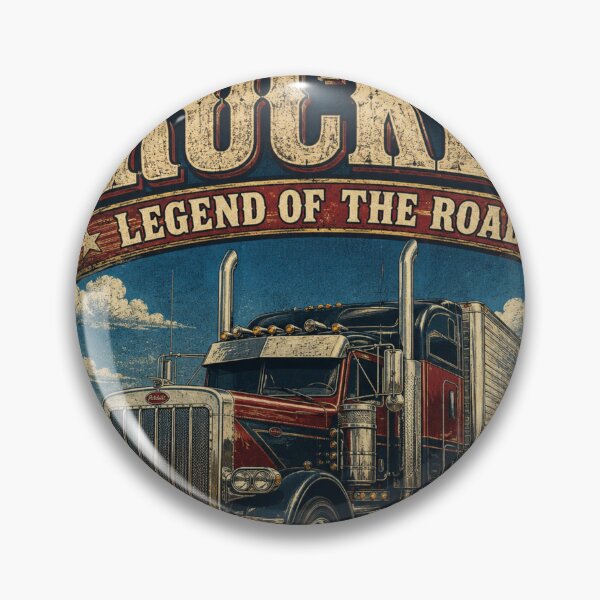 Aperçu de l'œuvre Véritable légende des camionneurs sur la route créée et vendue par Haque Designs.