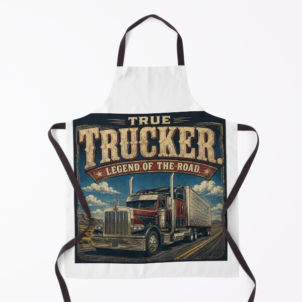Item preview, True Trucker Legend of Road designed and sold by Haque Desigens.