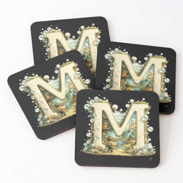 Item preview, Letter M Nursery Wall Art | Alphabet M Watercolor Illustration | Personalized Baby Room Decor | Kids Alphabet Print | ABC Learning Gift designed and sold by yochatees.