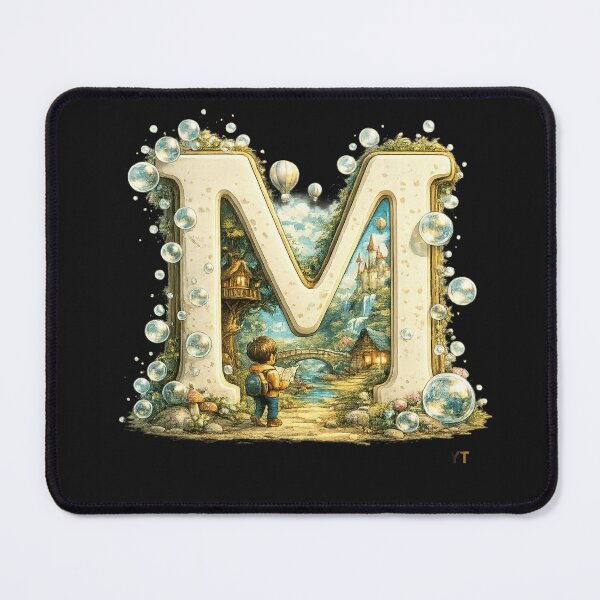 Item preview, Letter M Nursery Wall Art | Alphabet M Watercolor Illustration | Personalized Baby Room Decor | Kids Alphabet Print | ABC Learning Gift designed and sold by yochatees.