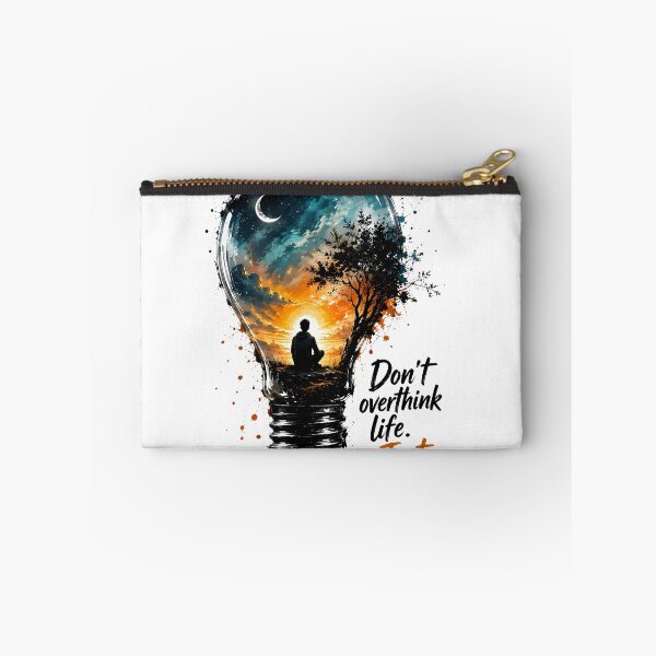 Item preview, Don’t Overthink Life Inspirational Art designed and sold by Amr Siam.