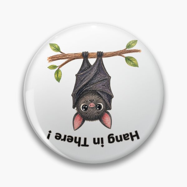 Item preview, Hang in There Cute Upside Down Bat designed and sold by Buli89.