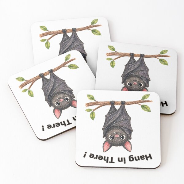Item preview, Hang in There Cute Upside Down Bat designed and sold by Buli89.
