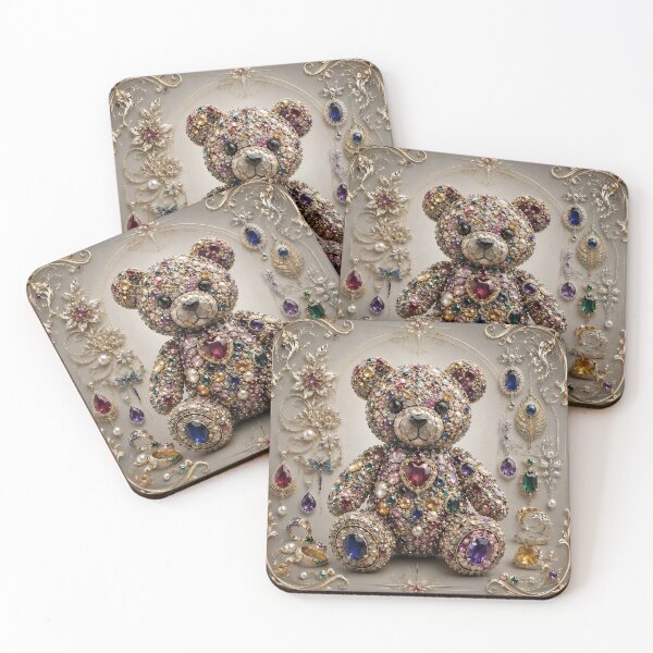 Item preview, Luxury Jewelry​ Teddy Bear in Art Nouveau designed and sold by Adisak-designs.