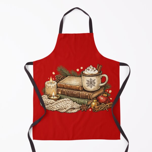 Item preview, Cozy Christmas Books – Vintage Cottagecore Holiday Reading Hot Cocoa Winter Gift designed and sold by Artycom.