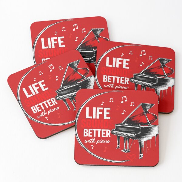 Item preview, Life Sounds Better With Piano - Piano Player Music Quote designed and sold by TheLegatoSTUDIO.