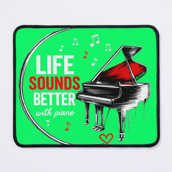 Item preview, Life Sounds Better With Piano - Piano Player Music Quote designed and sold by TheLegatoSTUDIO.
