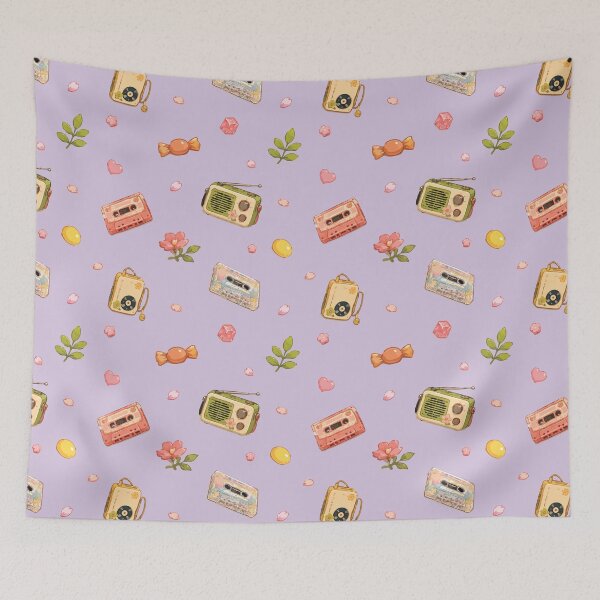 Item preview, Vintage Music Players and Retro Audio Gadgets Pattern 3 designed and sold by SimplePoDesign.