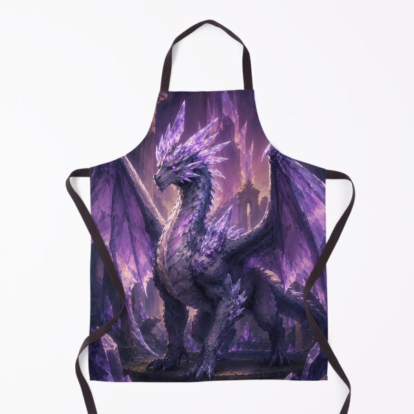 Item preview, Purple Crystal Dragon Amethyst Fantasy Mythical Creature designed and sold by Strange man.
