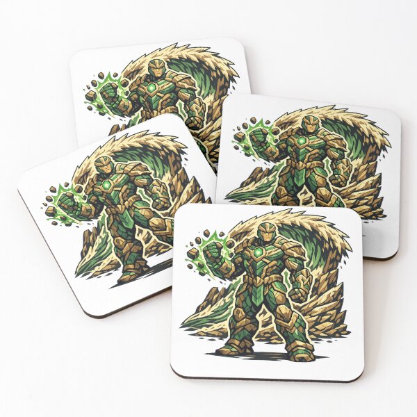 Item preview, Emerald Earth Warrior Green Armor Nature Energy Hero designed and sold by irfanshikh.