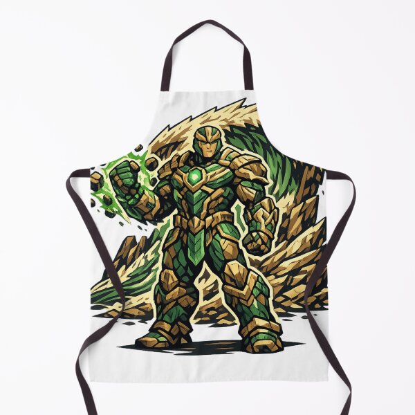 Item preview, Emerald Earth Warrior Green Armor Nature Energy Hero designed and sold by irfanshikh.