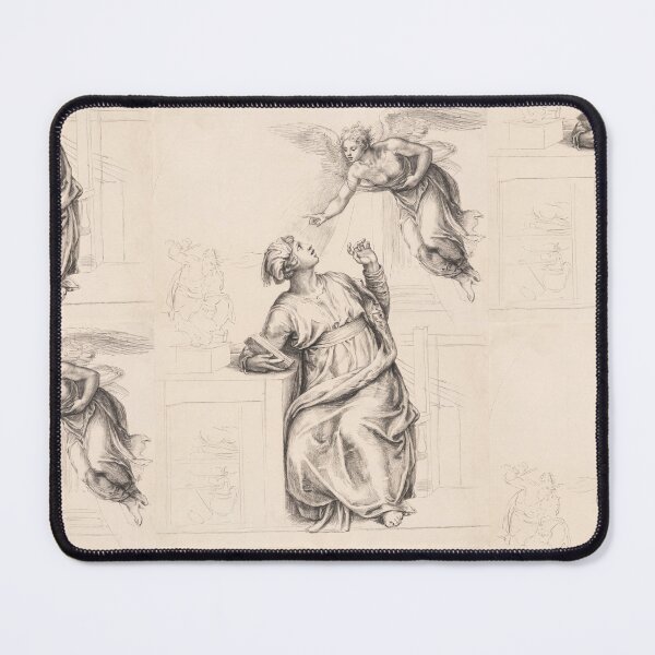Item preview, The Annunciation Angel and Virgin Mary designed and sold by artofuniverse.