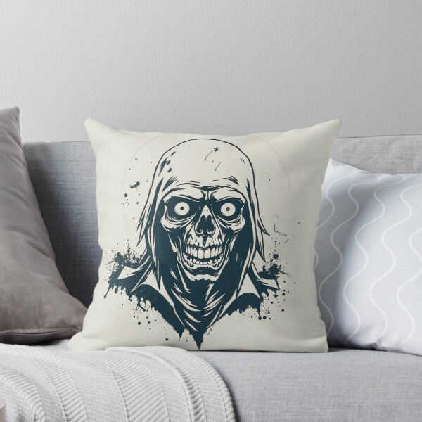 Item preview, Vintage Zombie Ghoul Skull Ink Art designed and sold by ERODED SELF.