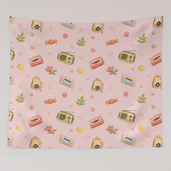 Item preview, Vintage Music Players and Retro Audio Gadgets Pattern 6 designed and sold by SimplePoDesign.