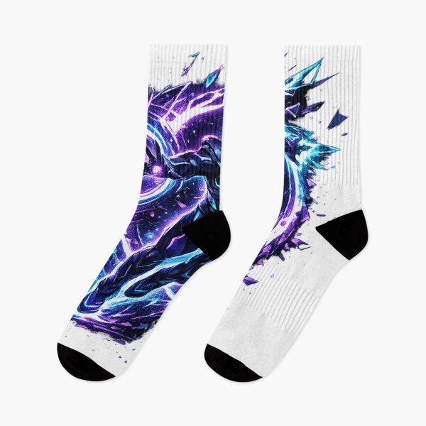Item preview, Cosmic Rift Warrior Purple Blue Space Energy Hero designed and sold by irfanshikh.