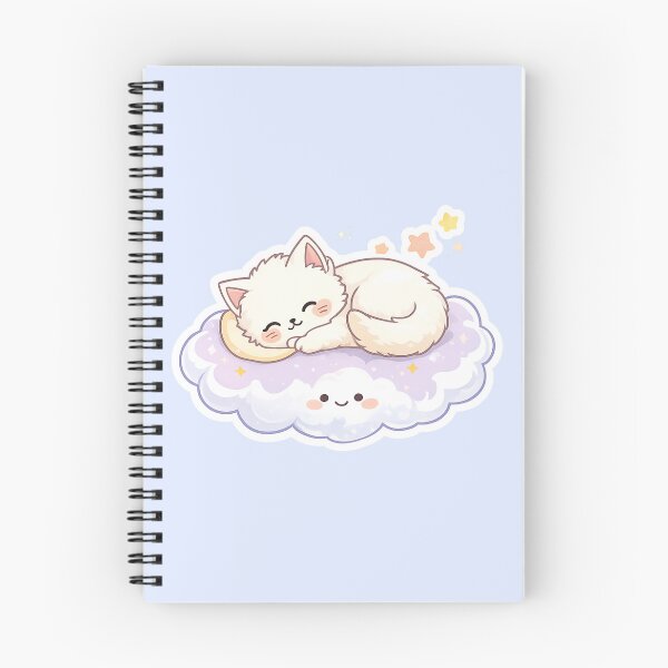 Item preview, Cloud Cat Cute Sleeping Kitten Sticker – Dreamy Pastel Moon & Stars designed and sold by Stylestickers55.