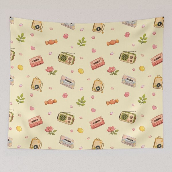 Item preview, Vintage Music Players and Retro Audio Gadgets Pattern 7 designed and sold by SimplePoDesign.