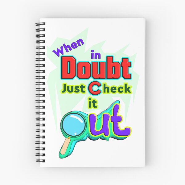 Item preview, When in Doubt, Just Check it Out - Funny Quote Design designed and sold by T2T-ees.