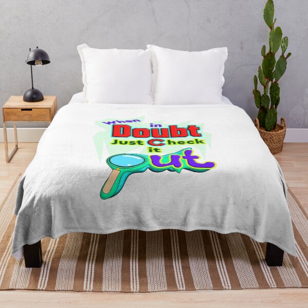 Item preview, When in Doubt, Just Check it Out - Funny Quote Design designed and sold by T2T-ees.