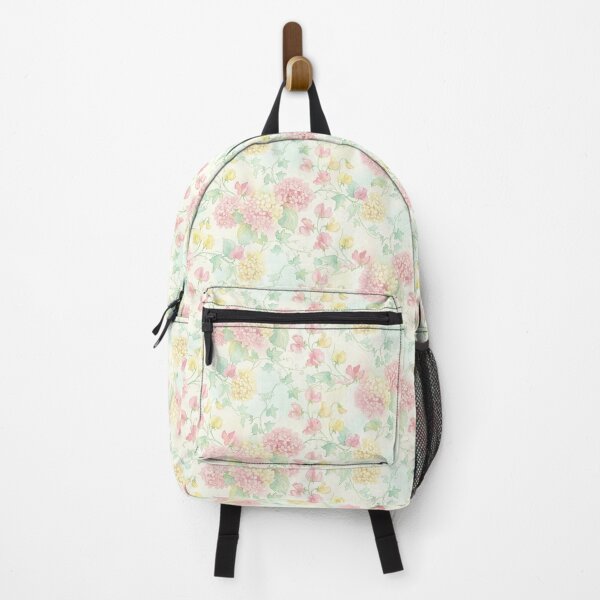Item preview, Airy Pastel Hydrangea and Sweet Pea Watercolor Pattern designed and sold by Opal Aura .