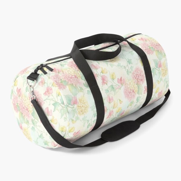Item preview, Airy Pastel Hydrangea and Sweet Pea Watercolor Pattern designed and sold by Opal Aura .