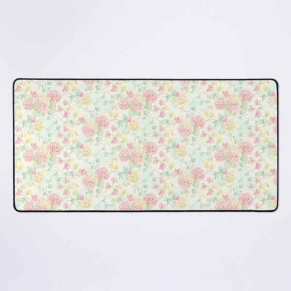 Item preview, Airy Pastel Hydrangea and Sweet Pea Watercolor Pattern designed and sold by Opal Aura .