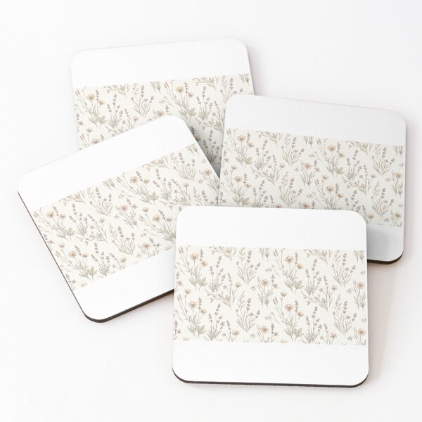Item preview, Muted Vintage Meadow Wildflower and Lavender Pattern designed and sold by Opal Aura .