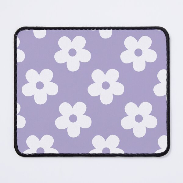 Item preview, Lavender Purple and White Retro Floral Pattern | Vintage Purple and White Flowers | Groovy Cottagecore Botanical Pattern | Preppy Magnolia and Wisteria Daisies Flowers Pattern designed and sold by VivaFy.