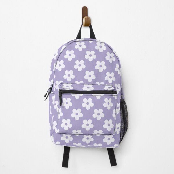 Item preview, Lavender Purple and White Retro Floral Pattern | Vintage Purple and White Flowers | Groovy Cottagecore Botanical Pattern | Preppy Magnolia and Wisteria Daisies Flowers Pattern designed and sold by VivaFy.