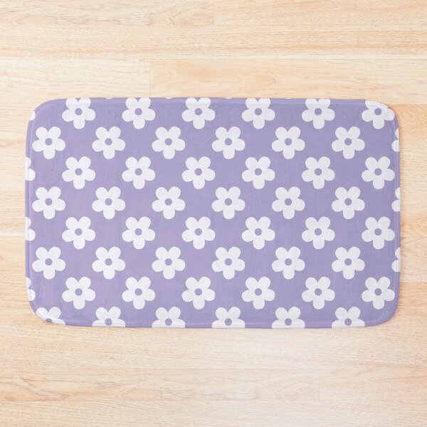 Item preview, Lavender Purple and White Retro Floral Pattern | Vintage Purple and White Flowers | Groovy Cottagecore Botanical Pattern | Preppy Magnolia and Wisteria Daisies Flowers Pattern designed and sold by VivaFy.