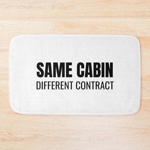 Item preview, Same Cabin Different Contract (Black) designed and sold by ShipCrewNation.