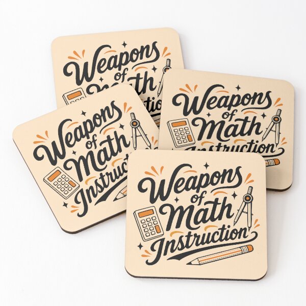 Item preview, Weapons of Math Instruction - Funny Teacher designed and sold by humnoo.