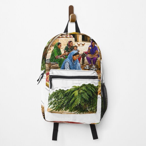 Item preview, Punjabi Village Women Cooking Roti – Traditional Rural Life Sticker designed and sold by Arts121.