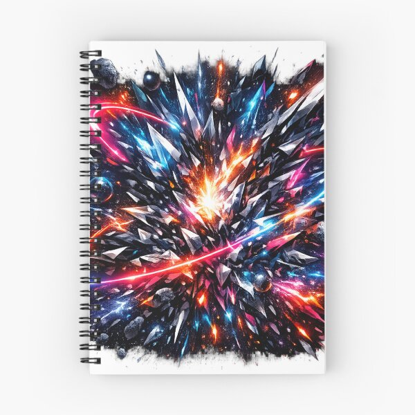 Item preview, Neon Impact – Futuristic Cosmic Chaos Explosion designed and sold by moditeck.