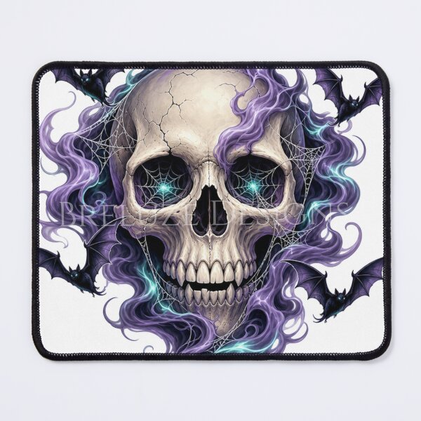 Item preview, Gothic Flaming Ghost Skull designed and sold by BreluzeK.