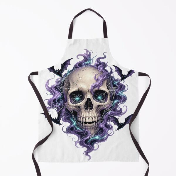Item preview, Gothic Flaming Ghost Skull designed and sold by BreluzeK.