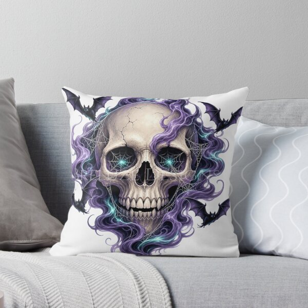 Item preview, Gothic Flaming Ghost Skull designed and sold by BreluzeK.
