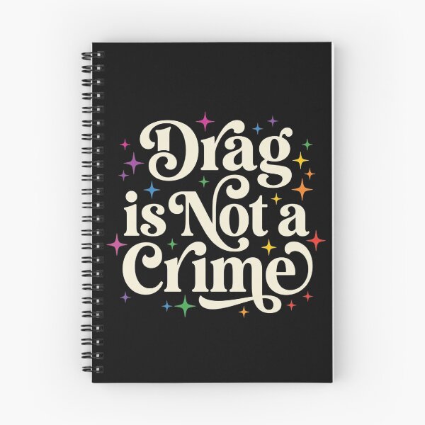 Item preview, Drag Is Not A Crime Retro Queer Pride Typography Design Supporting LGBTQ Rights designed and sold by raedattia.