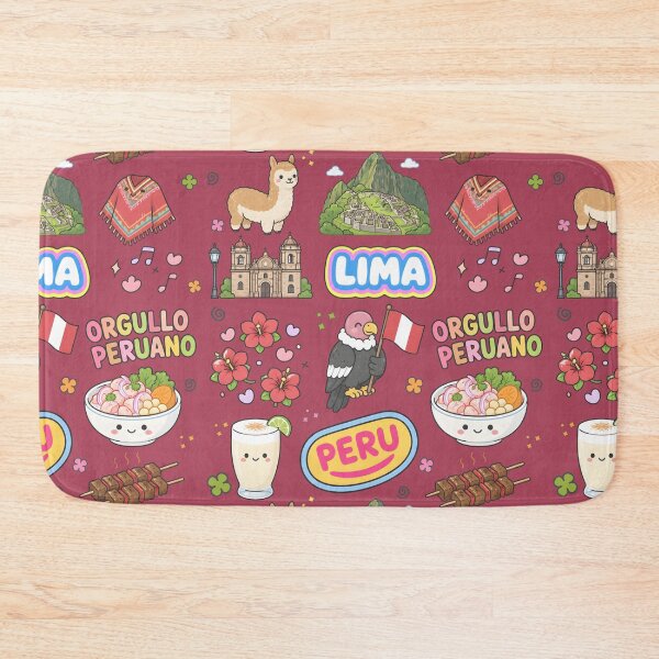 Item preview, Peru Cute Collage Pastel Seamless Pattern designed and sold by HowToCanadian.