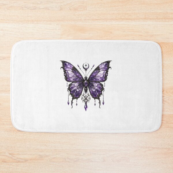 Item preview, Gothic Amethyst Crystal Butterfly - Celestial Witchy Aesthetic designed and sold by crazyhome.