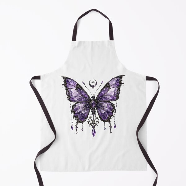 Item preview, Gothic Amethyst Crystal Butterfly - Celestial Witchy Aesthetic designed and sold by crazyhome.